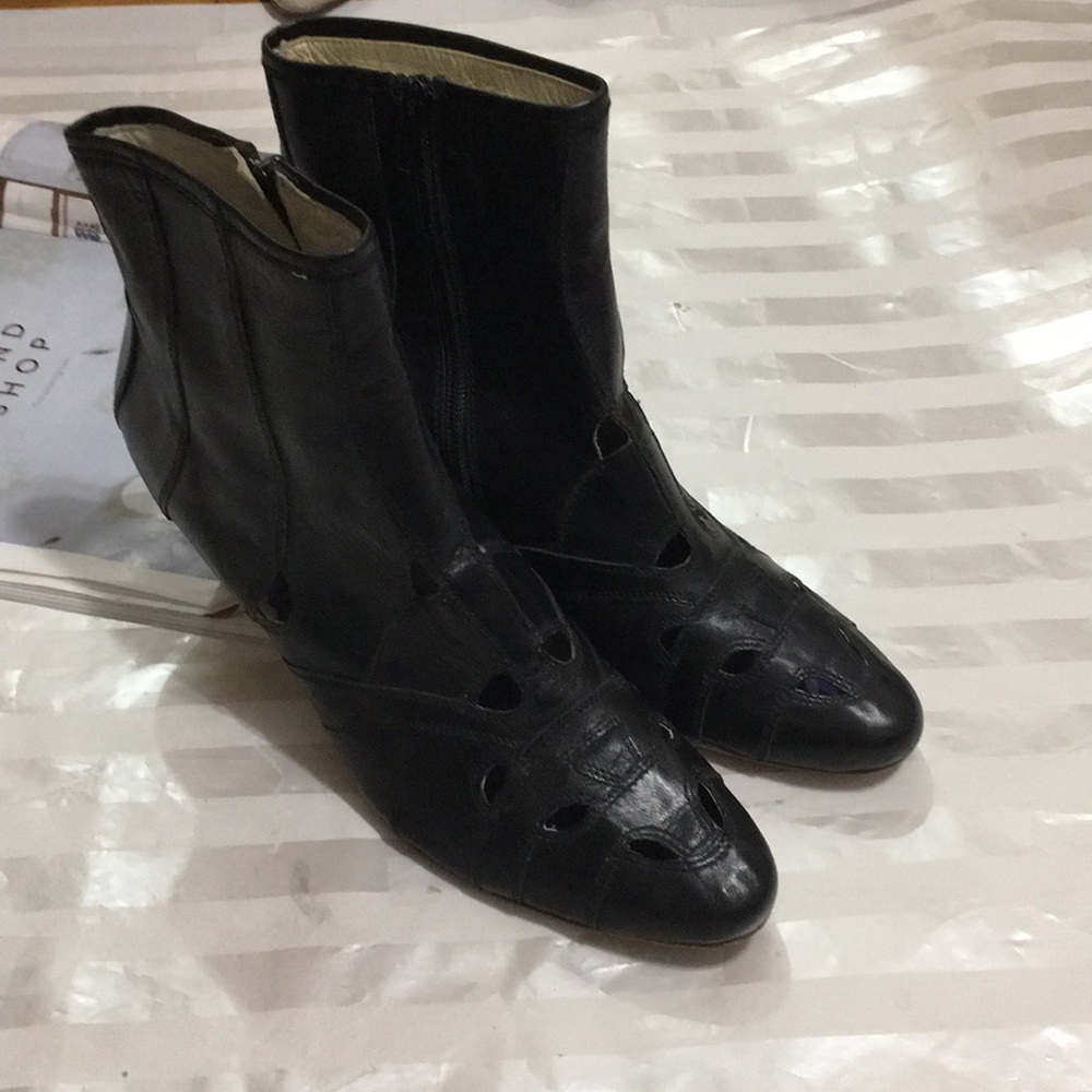 Black Italian Ankle Boots